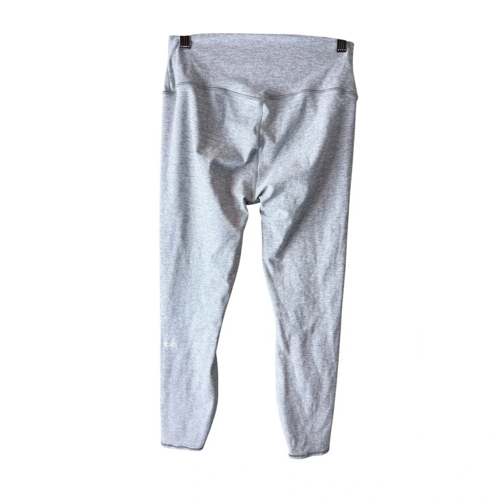 Alo Yoga Alosoft Womens High Waisted 7/8 Leggings Heather Grey Large Activewear